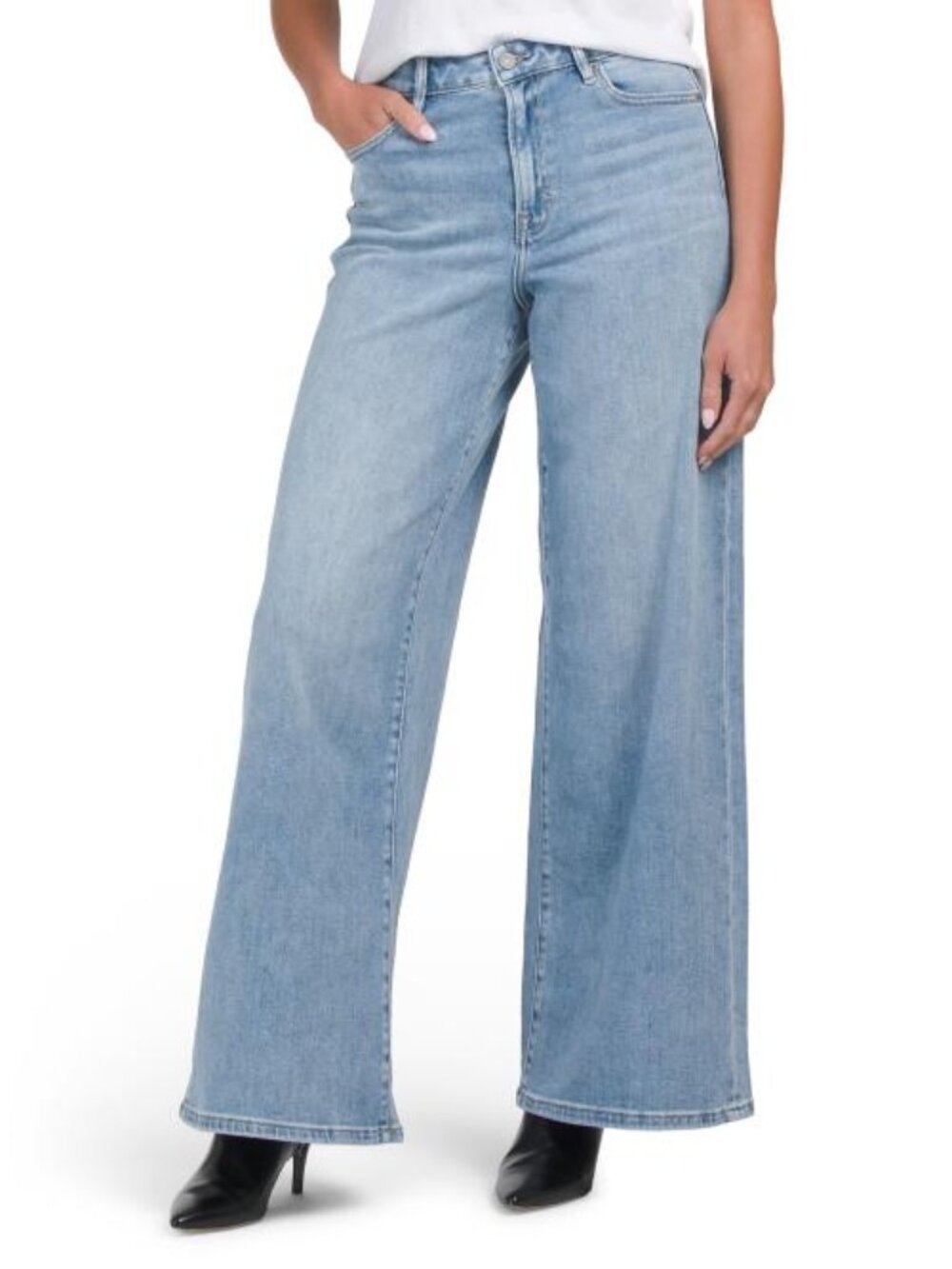 HIDDEN Clean Stretch High Rise Wide Leg Jeans